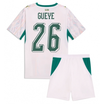 Billige Fotballdrakt Senegal Pape Gueye #26 Replika Hjemmedraktsett Barn VM 2026 Kortermet (med bukser)